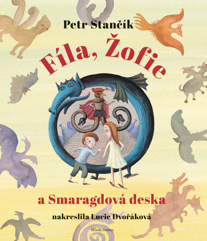 Fíla, Žofie a Smaragdová deska - Petr Stančík

Novinka z tvůrčí dílny zkušeného autora Petra Stančíka a oceňované ilustrátorky Lucie Dvořákové potěší nejen děti, ale také rodiče, kteří svým potomkům rádi dopřejí zábavné, a přitom podnětné čtení.

Sourozenci Fíla a Žofie mají problém: jejich maminka je smutná, protože ztratila zlatý prstýnek. Dvojčata to nechtějí nechat jen tak, snaží se mamince obstarat prstýnek nový, má to ale háček – na koupi prstýnku dětem nestačí ani všechny jejich úspory v prasátku. Sourozenci se ale nevzdávají, seznámí se se záhadným hadem Uroborcem, který jim navrhne, že jim ukáže, jak se zlato vyrábí. Fíla a Žofka se s Uroborcem vydají na dobrodružnou cestu do říše Alchymie, během níž navštíví pravou alchymickou svatbu, společně si přečtou tajemství smaragdové desky, poznají (Rudého) krále a (Bílou) královnu, ze kterých ve spojení s žárem lásky vzejde dokonalost, projdou velkým dílem a nakonec doputují až na hrad Mudrckámen, kde… ale nebudeme prozrazovat konec.
