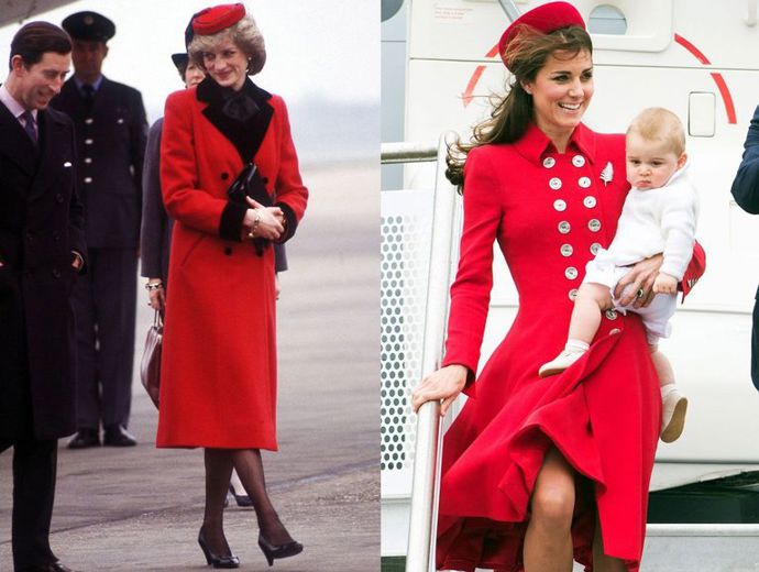 Ruku na srdce, nikoho nepřekvapí, že červený kabát měla v šatníku Diana i Kate.
Ruku na srdce, nikoho nepřekvapí, že červený kabát měla v šatníku Diana i Kate.