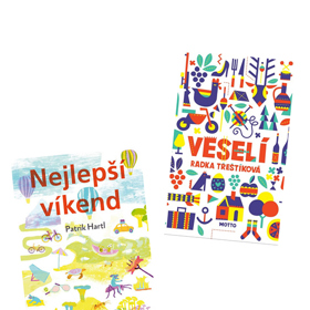 Knihy Patrik Hartl - Nejlepší víkend, Radka Třeštíková - Veselí. Knížek není nikdy dost, a to zejména k Vánocům (když zrovna nedostanete dvě stejné). Tyto dvě novinky jsou sázkou na jistotu pokud zrovna nevíte, jaký žánr se obdarovanému líbí, protože Hartla a Třeštíkovou čtou teď všichni!
Knihy Patrik Hartl - Nejlepší víkend, Radka Třeštíková - Veselí. Knížek není nikdy dost, a to zejména k Vánocům (když zrovna nedostanete dvě stejné). Tyto dvě novinky jsou sázkou na jistotu pokud zrovna nevíte, jaký žánr se obdarovanému líbí, protože Hartla a Třeštíkovou čtou teď všichni!