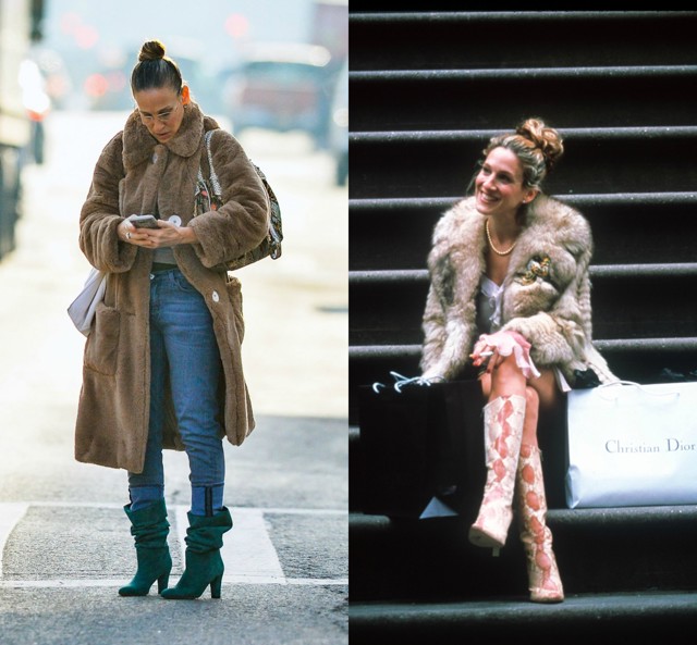 Sarah Jessica Parker opět oblékla ikonický "Carrie" kožich