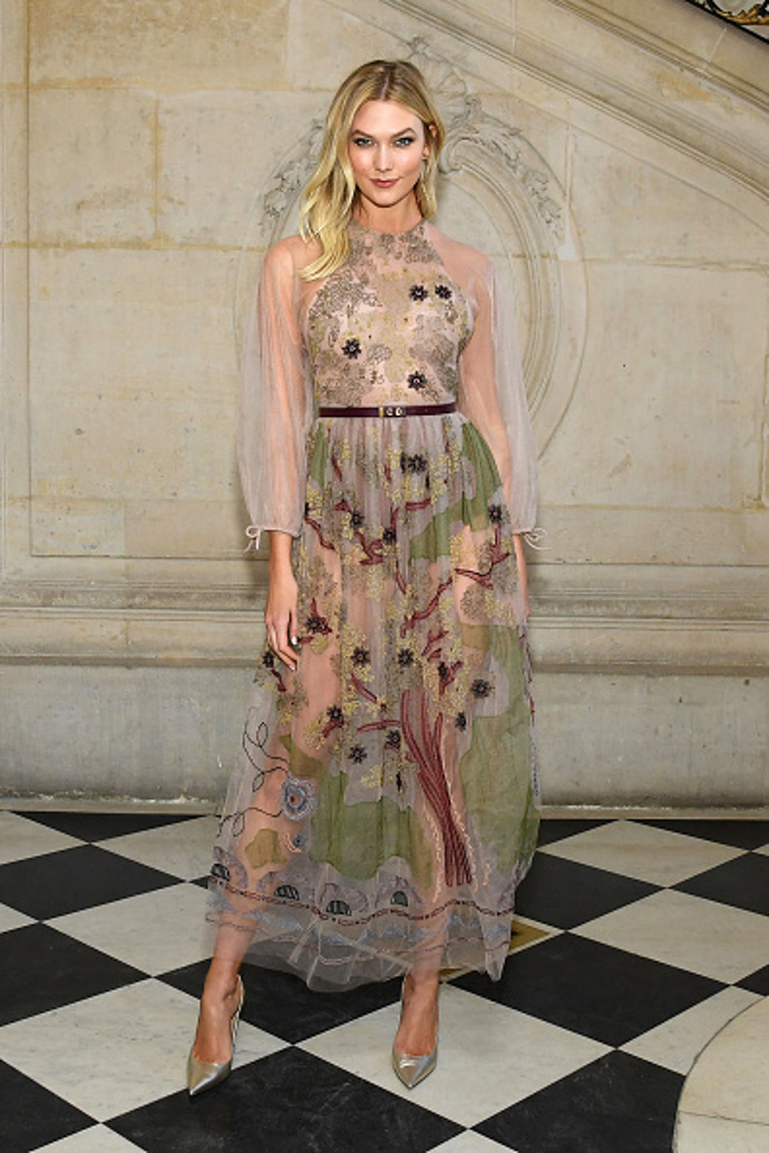 Karlie Kloss na přehlídce Dior.
Karlie Kloss na přehlídce Dior.