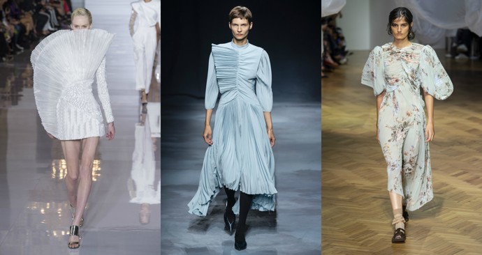 Jemné plisování

Plisování zažilo v roce 2018 velký boom, a tak jeho popularita přetrvá i do dalšího roku. Balmain, Givenchy a Preen by Thornton Bregazzi přišli s trochu jemnější variantou plisování na upnutějších střizích.
