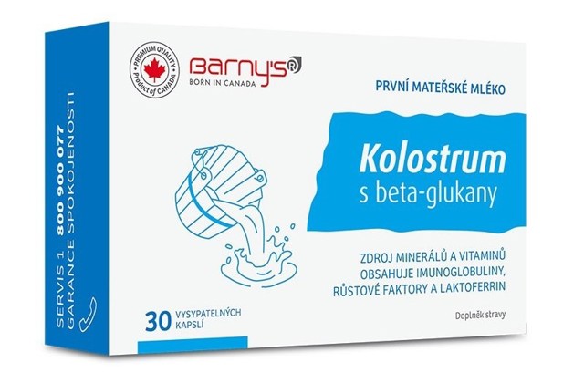 Kolostrum s beta-glukany
