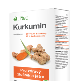 Pokud potřebujete své tělo podpořit v náročném období, sáhněte v lékárně po doplňku stravy Liftea Kurkumin, který obsahuje extrakt z kořene kurkumy. Ten blahodárně působí na organismus, pokud jde o normální trávení a činnost jater. Podporuje také správnou funkci dýchacího a kardiovaskulárního systému. Zlepšuje stav pokožky, kloubů i kostí. Navíc obsahuje výtažek z kořene čekanky – inulin, což je rozpustná vláknina, která příznivě působí na správné trávení, protože podporuje rozvoj užitečných střevních bakterií.
