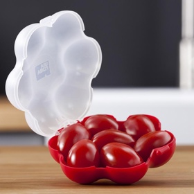Mini dóza na cherry rajčata, hroznové víno nebo kuličky mozzarelly, plast, 3,5 x 9 cm, Vivre.cz, 76 Kč
Mini dóza na cherry rajčata, hroznové víno nebo kuličky mozzarelly, plast, 3,5 x 9 cm, Vivre.cz, 76 Kč