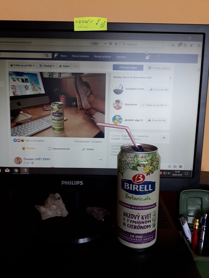 S Birellem v práci 