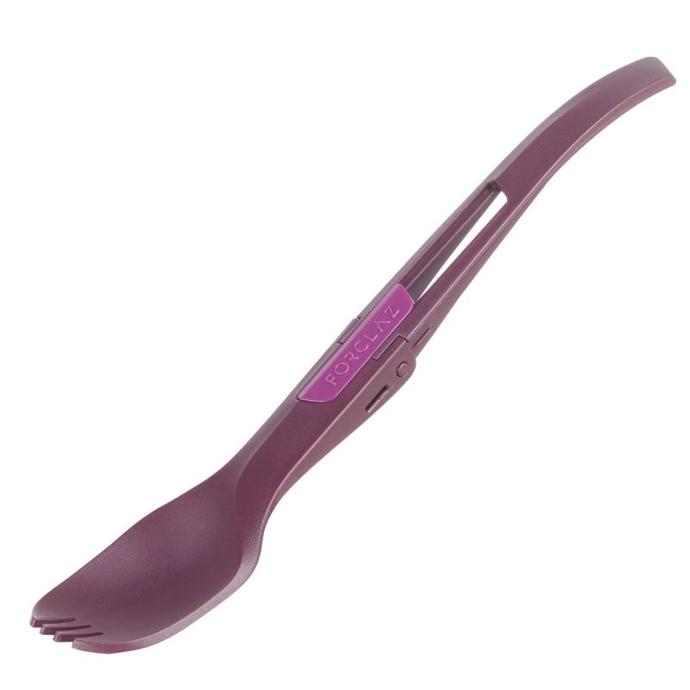 Skládací příbor – vidlička a lžíce 2 v 1, plast, 18,5 cm, Decathlon.cz, 39 Kč
