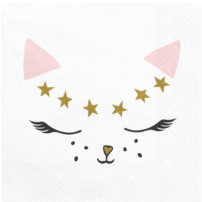 Ubrousků není nikdy dost! Roztomilé papírové ubrousky Meow, rozměr: 33 x 33 cm, v balení 20 ks, prodává Mojeparty.cz, 55 Kč
