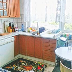 V dřívější kuchyni byla mezi dřezem a varnou deskou jen malinká plocha s ledničkou na druhé straně místnosti. Hanka tak po pokoji neustále běhala sem a tam.
