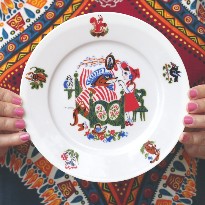 Porcelán s Červenou karkulkou
