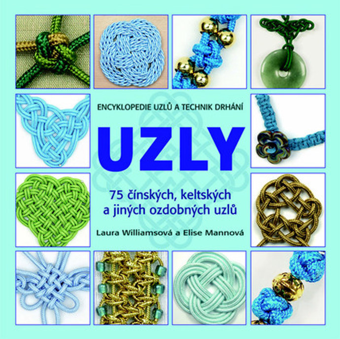 Kniha Uzly, Encyklopedie uzlů a technik drhání, každý z postupů je v knize podrobně vysvětlen a doplněn názornými obrázky, takže se do práce může pustit i úplný začátečník. 128 stran, prodává Kniha.cz za 169 Kč
