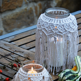 Lucerničky Macramé, různé tvary a velikosti, prodává Fler.cz/shop/my-home-style
