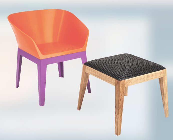 Židle z 3D tiskárny vznikly ve spolupráci s designérem Petrem Fialou.
Židle z 3D tiskárny vznikly ve spolupráci s designérem Petrem Fialou.