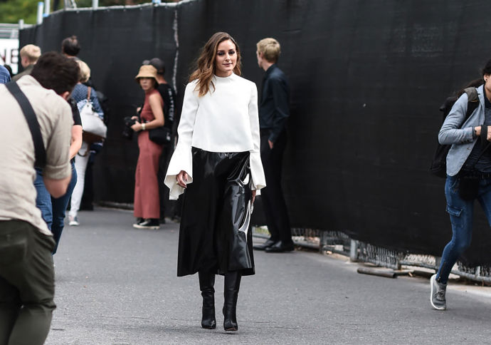 Olivia Palermo v šatech Carolina Herrera
