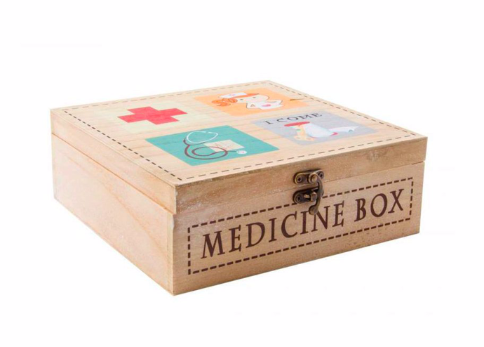 Dřevěný box na léky s potiskem, rozměry 24 x 23 cm, prodává Homelove.cz za 590 Kč
Dřevěný box na léky s potiskem, rozměry 24 x 23 cm, prodává Homelove.cz za 590 Kč