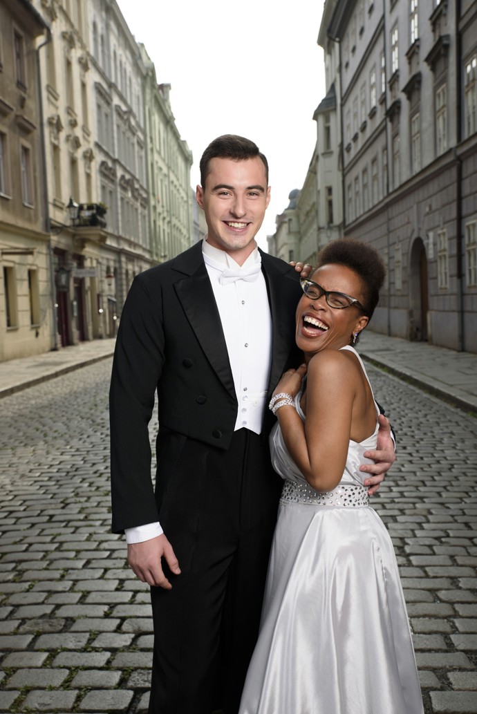 Zpěvačka Tonya Graves a tanečník Michal Bureš
