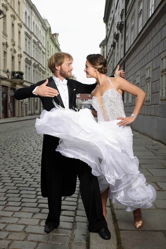 Rybář Jakub Vágner a tanečnice Michaela Nováková
