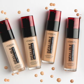 Lehoučký a zároveň dlouhotrvající make-up Infaillible od L’Oréal Paris spolehlivě překryje veškeré nedokonalosti a zanechá obličej bezchybně vypadající až po dobu 24 hodin (doporučená cena 399 Kč).
