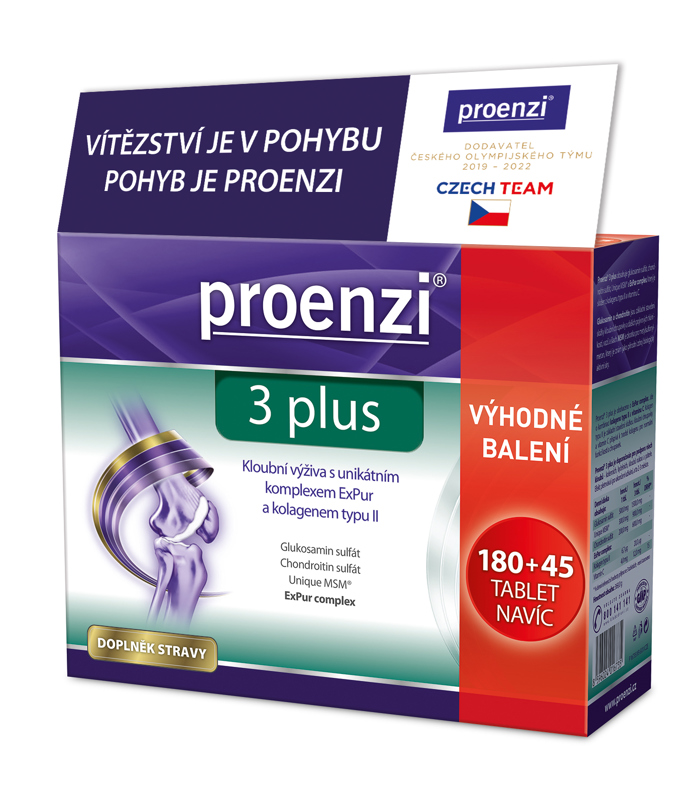 Dopřejte kloubům nejlepší péči od Proenzi®. Intenzivní kloubní výživa s Boswellii serratou, kurkumou dlouhou a vrbou bílou je ještěobohacena o BioPerine® pro podporu vstřebávání. Obsahuje bohatou kombinaci látek a má zesílené složení díky rostlinným extraktům. Navíc teď koupíte výhodné balení 120+60 tablet!
Dopřejte kloubům nejlepší péči od Proenzi®. Intenzivní kloubní výživa s Boswellii serratou, kurkumou dlouhou a vrbou bílou je ještěobohacena o BioPerine® pro podporu vstřebávání. Obsahuje bohatou kombinaci látek a má zesílené složení díky rostlinným extraktům. Navíc teď koupíte výhodné balení 120+60 tablet!