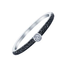 Prsten ALO Angel Ray, bílé a černé zlato, 45 diamantů, ALO diamonds, 19 673Kč

 
