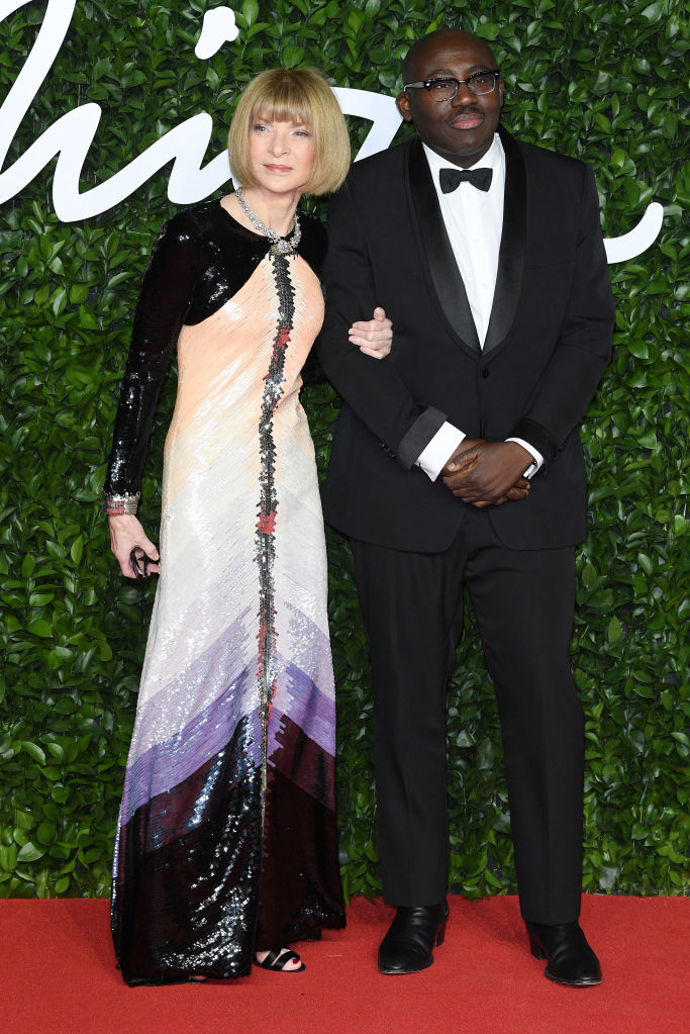 Anna Wintour a návrhář Edward Enninful
Anna Wintour a návrhář Edward Enninful