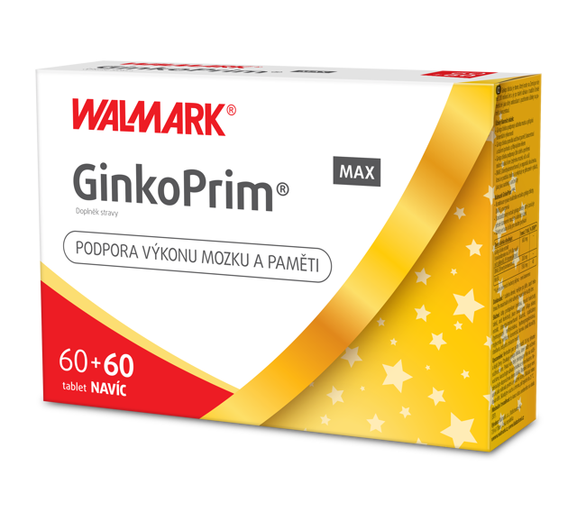 Vánoční prémiové balení GinkoPrim Max je výborný pomocník pro vaši paměť, obohacený o DMAE a magnesium. Ginkgo biloba podporuje aktivitu mozku a přispívá k mentální výkonnosti, pomáhá udržovat paměť, koncentraci a duševní pohodu a zároveň podporuje žilní oběh. 
