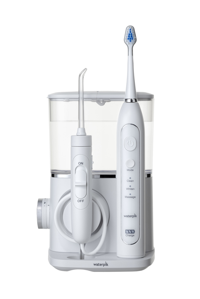 Pro zdravé zuby

Waterpik Complete Care 9.0 CC-01 ústní sprcha se sonickým kartáčkem

Jediné zařízení - ústní sprcha se sonickým kartáčkem. Sonický kartáček disponuje třemi režimy pro čištění. Ústní sprcha pak pulzujícím paprskem vody odstraní zubní plak z těžko přístupných prostor, masíruje dásně a podporuje mikrocirkulaci krve.

Cena: 4490 Kč, prodává Profimed
