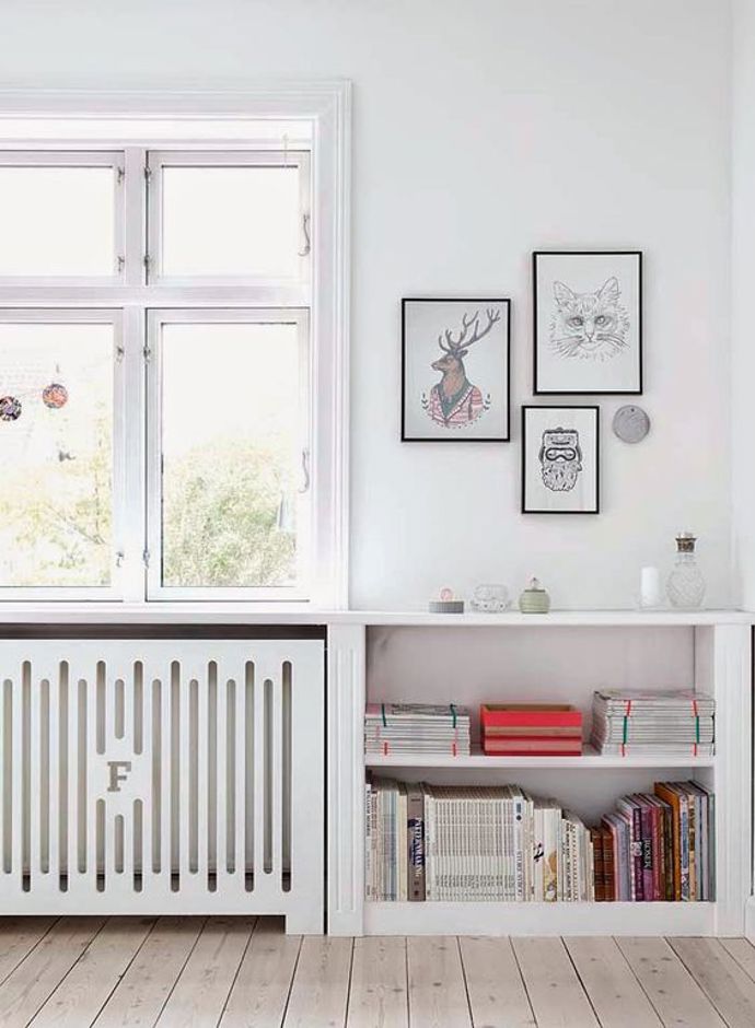 Kryt topného tělesa může navazovat na okolní nábytek a být tak jeho nenápadnou součástí. Foto: interieur-inrichting.net
