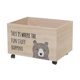 Úložný box na hračky na kolečkách ze dřeva Bloomingville Fun Stuff. 3 839 Kč, bonami.cz
