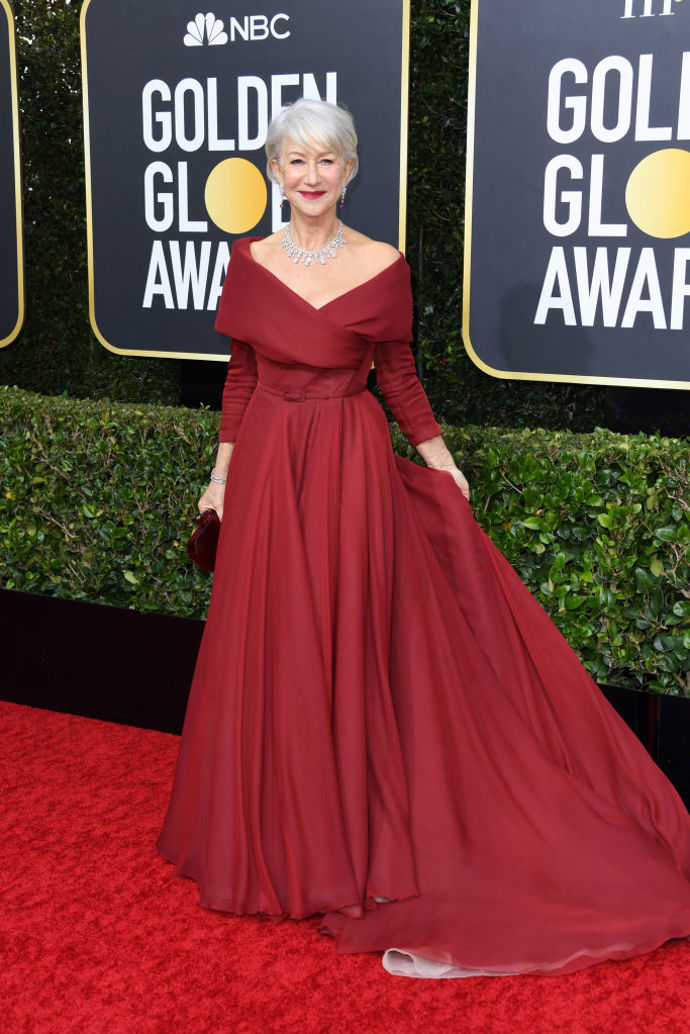 Helen Mirren v šatech Dior Haute Couture
