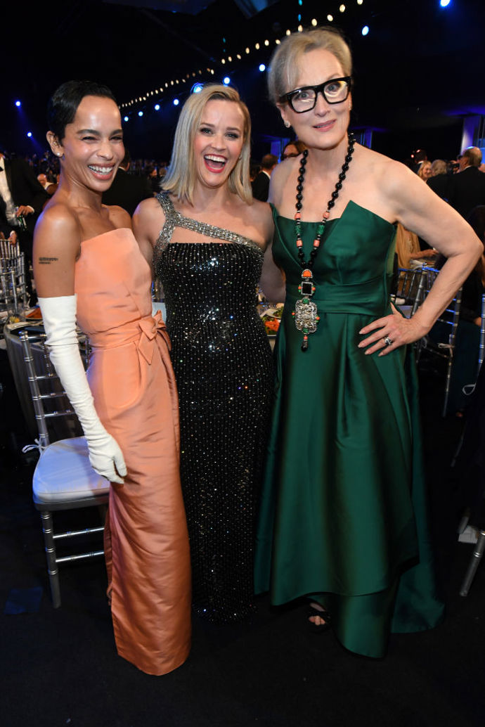 Zoë Kravitz, Reese Witherspoon a Meryl Streep
