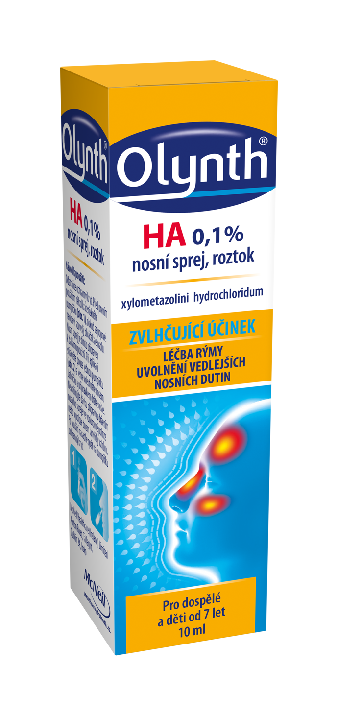 Olynth® HA 1 mg/ml
ZVLHČUJE NOSNÍ SLIZNICI
