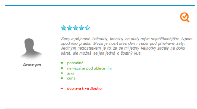 Recenzentky na kalhotkách Lormar Prestige oceňují především komfortnost a sexy vzhled.
