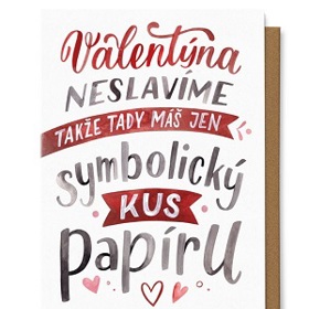 Zajímavá Valentýnka je základ! Pokud si na svátek zamilovaných příliš nepotrpíte, pak vsaďte na vtipné přáníčko, které vašeho partnera jistě rozesměje. 

Chaukiss, 69 Kč
