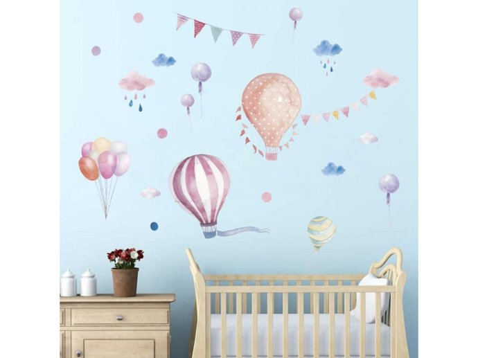 Samolepky na zeď balony a balonky. 259 Kč, matyhome.cz
