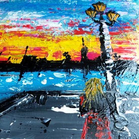 Odloučení, akryl na plátně 50x70 cm, 5013 Kč
Odloučení, akryl na plátně 50x70 cm, 5013 Kč