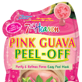 7th Heaven slupovací maska růžová guava je složena z čistící guavy a plodů mangostany, které pomáhají zlepšovat a sjednocovat tón pleti. Je bohatá na vitamín C a další antioxidanty. Zajišťuje hloubkové čištění, redukuje zarudnutí pokožky, efektivně čistí i póry. Maska je v prodeji za doporučenou maloobchodní cenu 42,90 Kč. Ideálních výsledků dosáhnete jejím pravidelným týdenním použitím.
