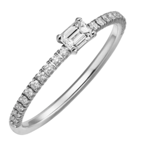 Luxusní klasika v bílém zlatě a s diamanty. 

Etincelle de Cartier ring, Cartier, 80 500 Kč
