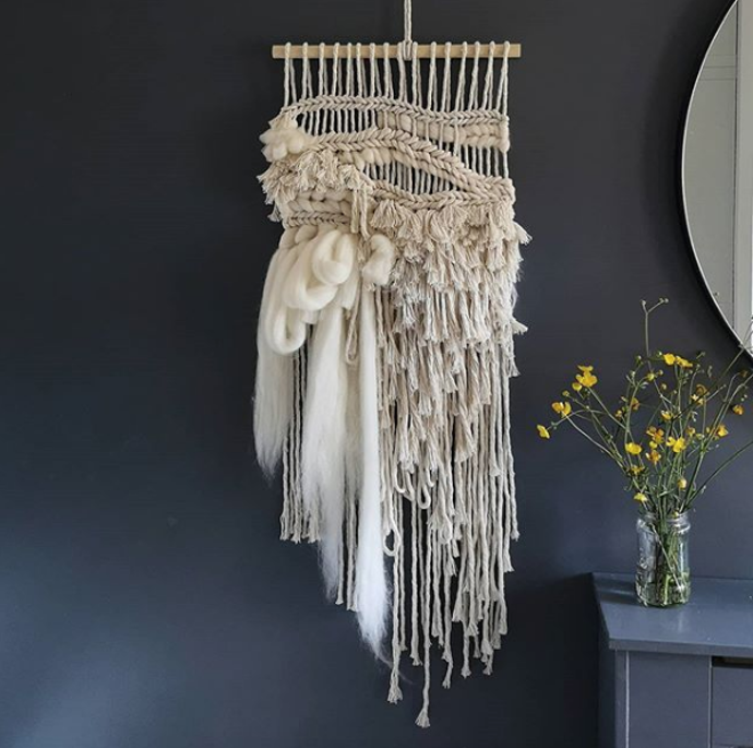 Galerie: Kombinovaná technika tkaní a macramé Galerie: Kombinovaná technika tkaní a macramé