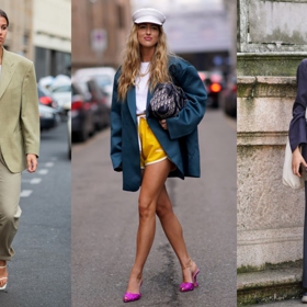 2. Oversized blejzr

K saku hned nemusíte nutně nosit elegantní halenky nebo košile. S bílým tričkem si bohatě vystačíte a jeho výhodou je, že vypadá dobře opravdu pod každé sako v jakékoliv barvě. Jestli celkový outfit necháte vyznít elegantně nebo ležérně už je na vás.
