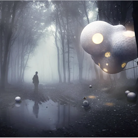 Cocoon Treehouse byl navržen pro zámek Vibrac ve FranciiCocoon Treehouse byl navržen pro zámek Vibrac ve Francii