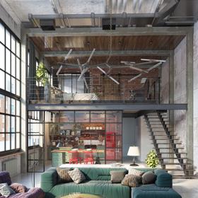 Průmyslový loft v Budapešti
