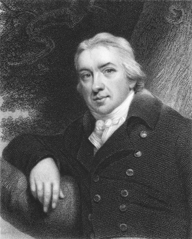 Duchovní otec očkování Edward Jenner.
