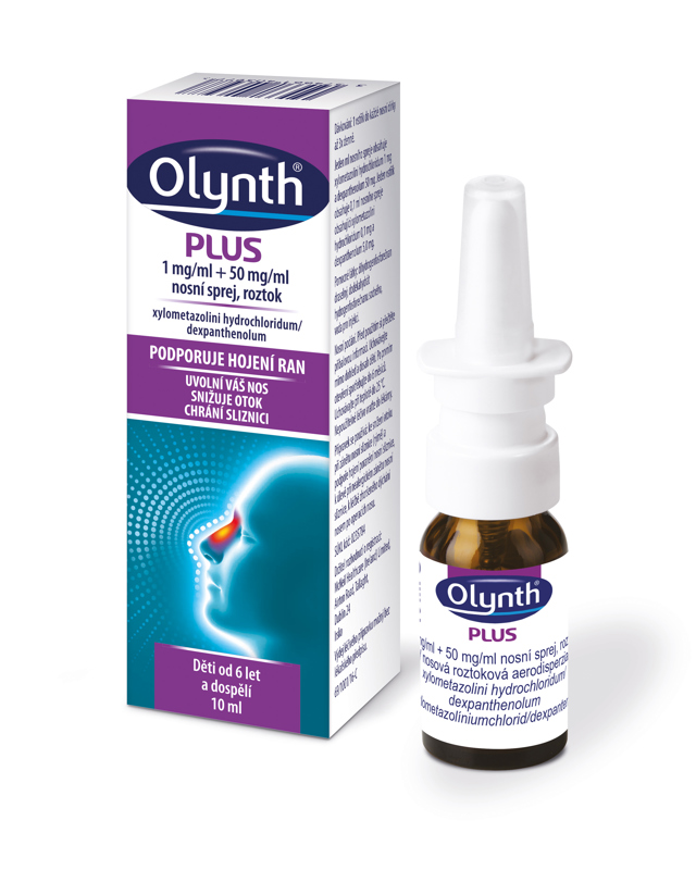 *Ve formě sodné soli. Reklama na léčivý přípravek. Nosní sprej, roztok Olynth® HA 1 mg/ml a Olynth® 1 mg/ml obsahují xylometazolin-hydrochlorid. Nosní sprej, roztok Olynth® Plus 1 mg/ml + 50 mg/ml obsahuje xylometazolin-hydrochlorid a dexpanthenol. Jsou určeny k podání do nosu. Před použitím si pečlivě přečtěte celou příbalovou informaci. Držitel registrace: McNeil Healthcare (Ireland) Limited, Irsko. Místní zástupce: Johnson & Johnson, s.r.o., Walterovo náměstí 329/1, 158 00 Praha 5-Jinonice. CZ-OL-2000069

