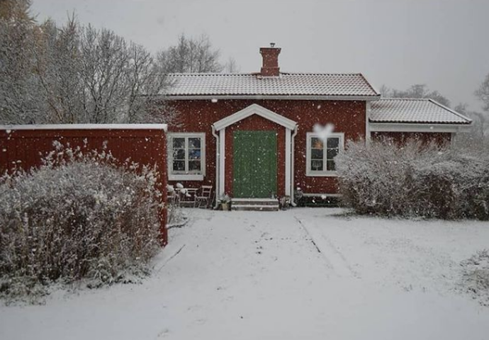 Tradiční švédská dřevostavba