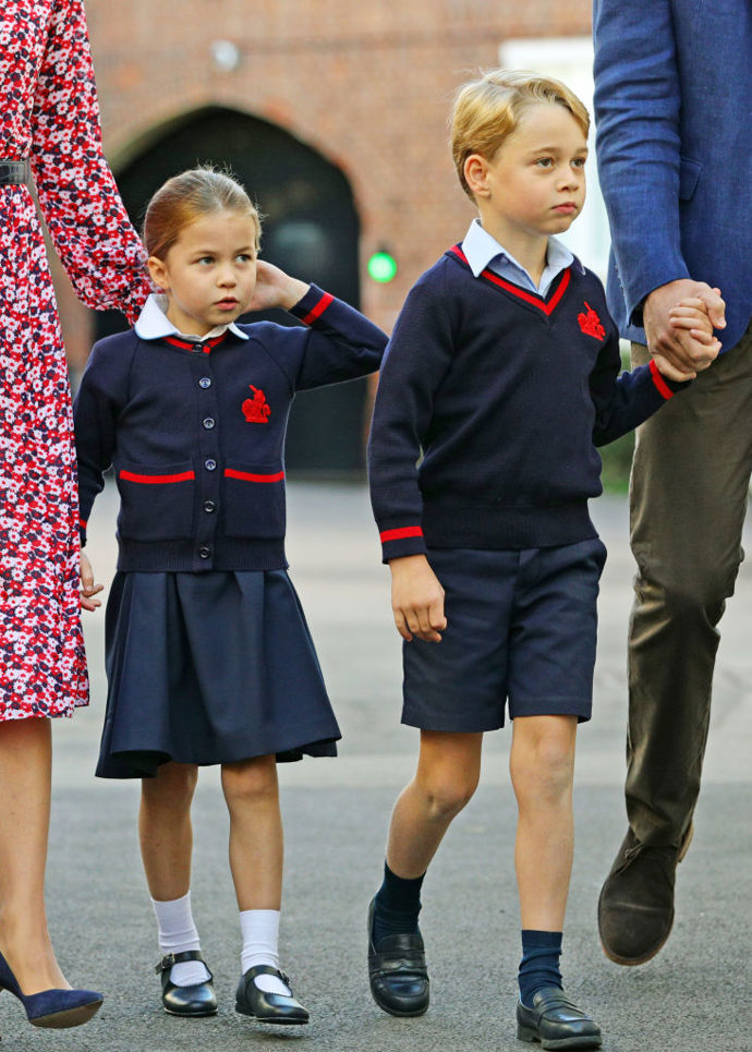 První den ve škole princezny Charlotte v roce 2019.
