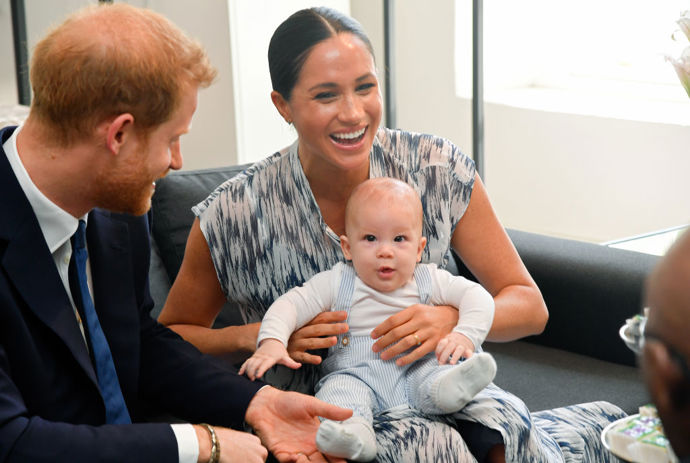 Meghan, Harry a Archie v září 2019.
