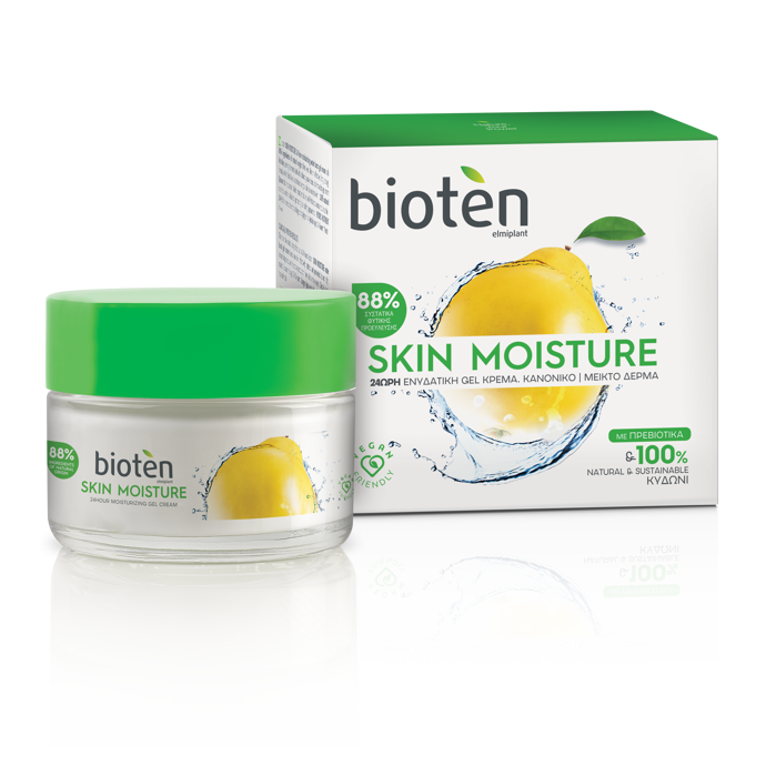 Hydratační gel-krém Skin Moisture s kdoulí obsahuje 88 % ingrediencí přírodního původu a nabízí vaší pleti účinnou, dlouhodobou hydrataci. Těšit se tak můžete na vláčný a na dotek jemný obličej bez mastného filmu.
