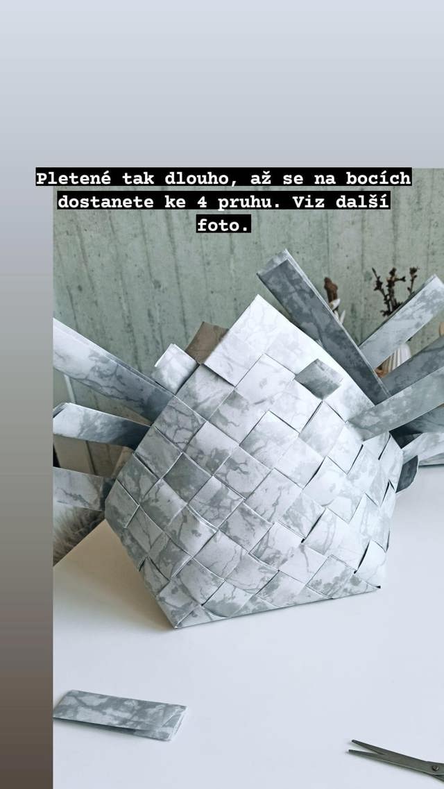 Ikonický koš si s naším návodem vyrobíte doma z papíru