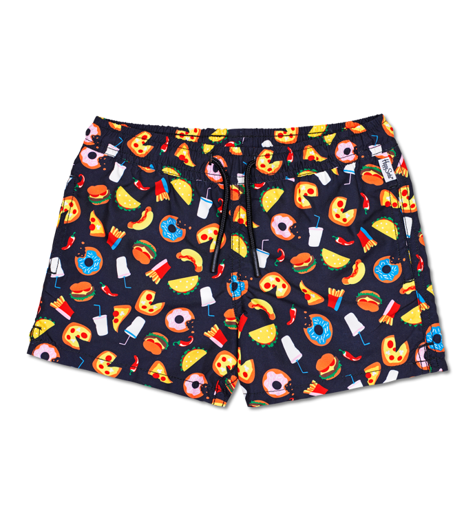Dětské plavky s motivy fast foodu od Happy Socks, prodává Urbanlux. 
